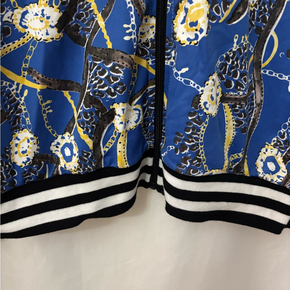 New Look Women's Blue Patterned Jacket - Picture 2 of 6